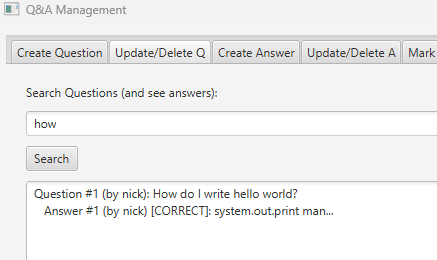 Q&A System
